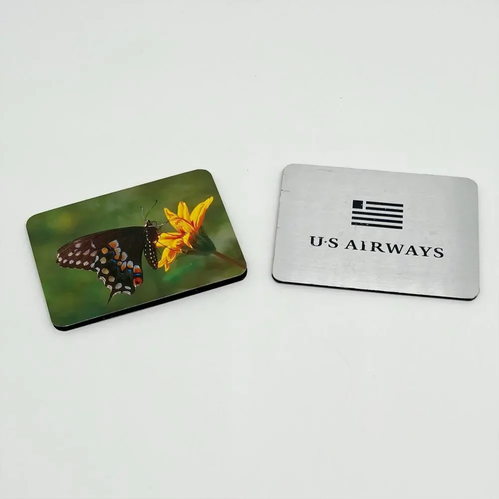 Lot of 2 Vintage Accordion Style Magnetic Folding Address Books US Airways